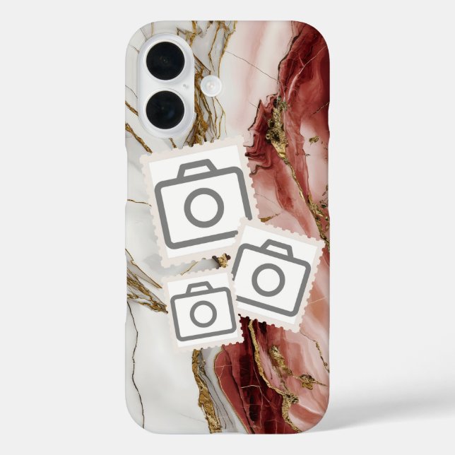 add your photo in a marble bg Case-Mate iPhone case (Back)