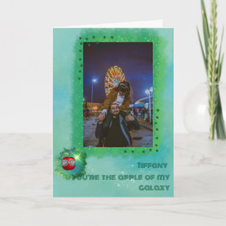 Add Your Photo in Thankful Galaxy Thank You Card