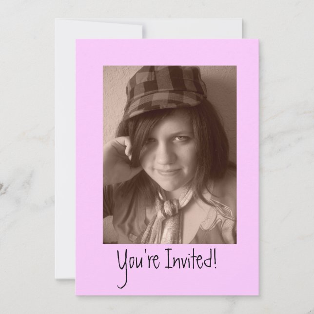 Add YOUR Photo Invitations Birthday Any Occasion (Front)