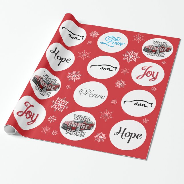 Add your Photo! Mitsubishi Evo X Wrapping Paper (Unrolled)