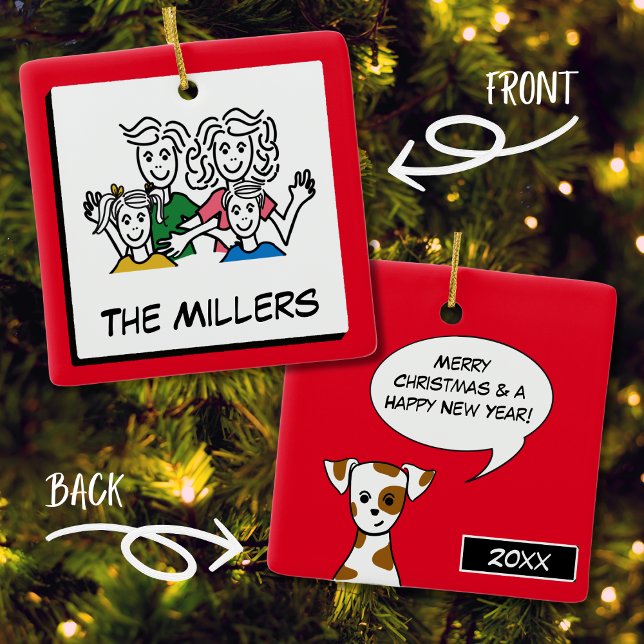 Add Your Photo | Personalize Text | Custom Photo Ceramic Ornament (Creator Uploaded)