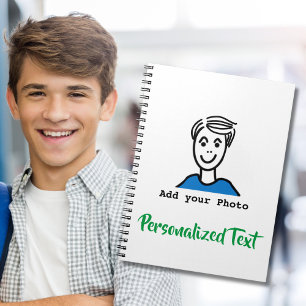 Add Your Photo   Personalize Text   Make Your Own Notebook