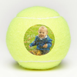 Add Your Photo Personalized Support Quote Tennis Balls