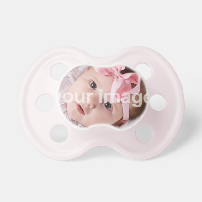 Add your photo - Pink Binky Pacifier (Front)