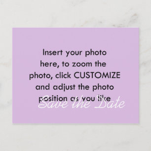 add your photo save the date postcard