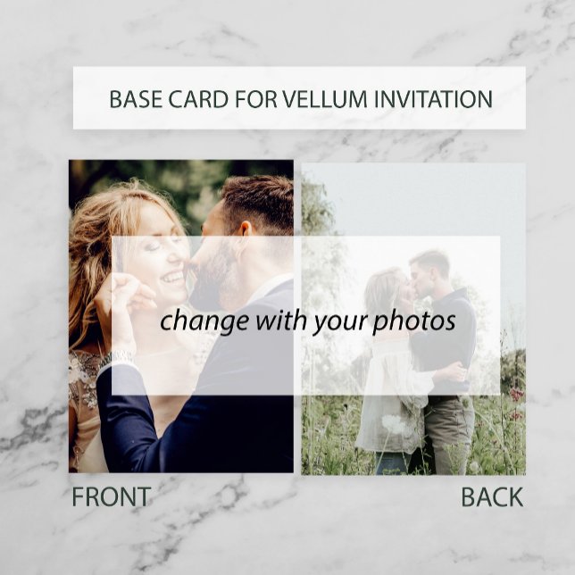 Add your photo simple BASE CARD for vellum overlay (Creator Uploaded)