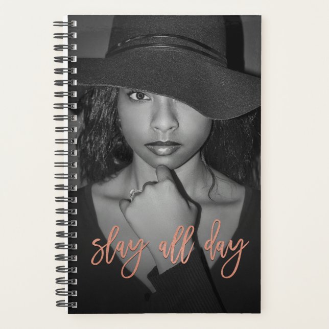 Add Your Photo Slay All Day Trendy Planner (Front)