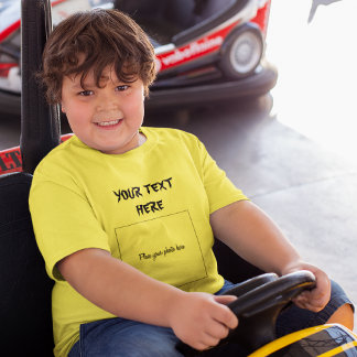 Add Your Photo-Text Halloween, Kids-Youth T-Shirt