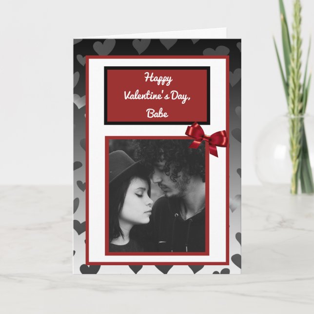 Add your Photo to this Valentine's Day Card (Front)