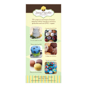 Add Your Photos Custom Bakery Rack Card