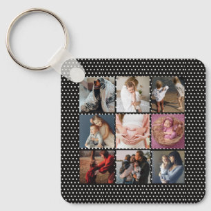 ADD YOUR PHOTOS custom collage Mother's day Keychain