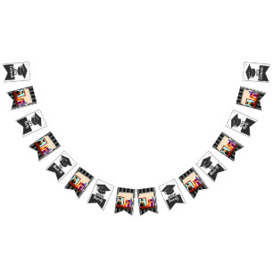 Add Your Photos Graduation Party Celebrate Grads Bunting Flags