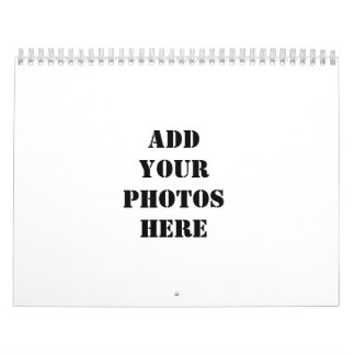 Add your photos here calendar