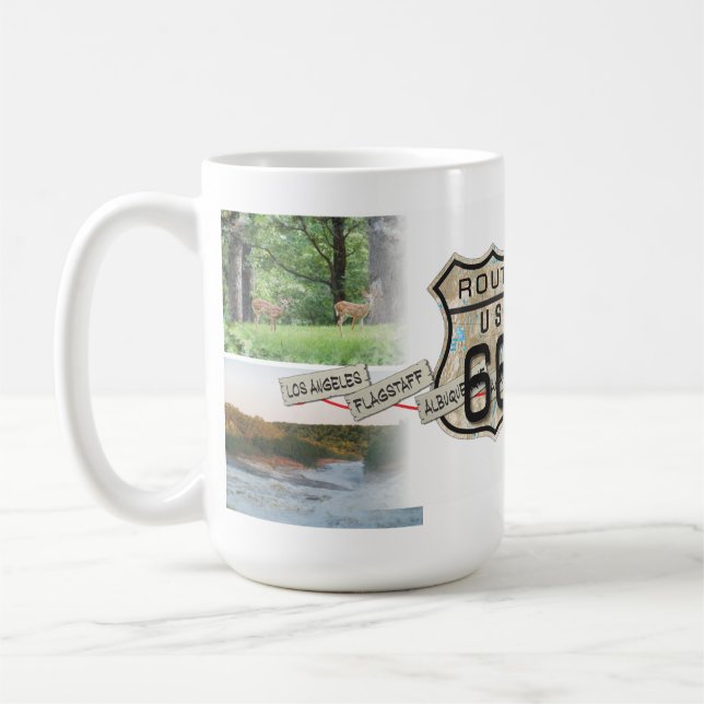 add your photos Route 66 mug (Left)