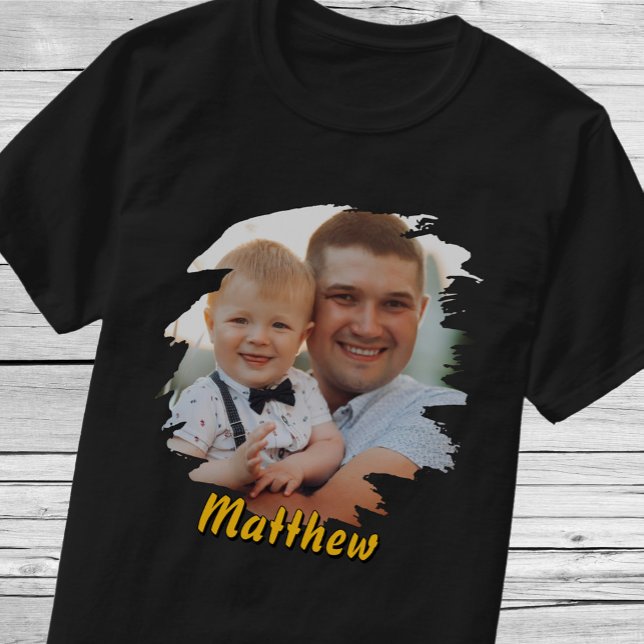 Add Your Portrait & Name. Custom Personalized Gift T-Shirt (Creator Uploaded)