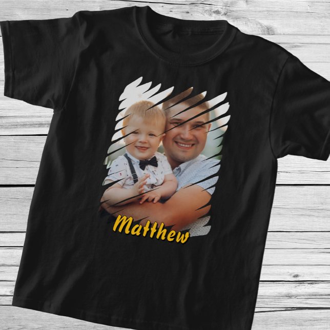 Add Your Portrait & Name. Custom Personalized Gift T-Shirt (Creator Uploaded)