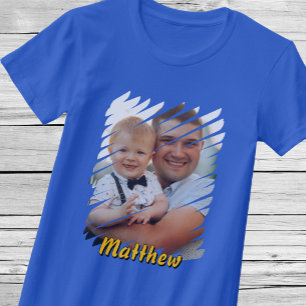 Add Your Portrait & Name. Custom Personalized Gift T-Shirt