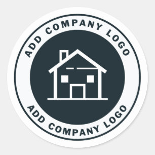 Add Your Professional Business Logo Classic Round Sticker