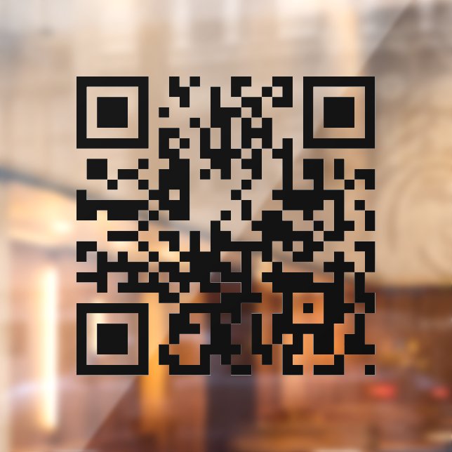 Add your QR code minimal business Window Cling (Sheet 2)