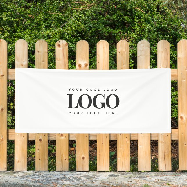 Add Your Rectangle Business Logo Simple Minimalist Banner (Creator Uploaded)