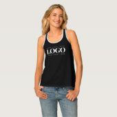 Add Your Rectangle Business Logo Simple Minimalist Tank Top (Front Full)