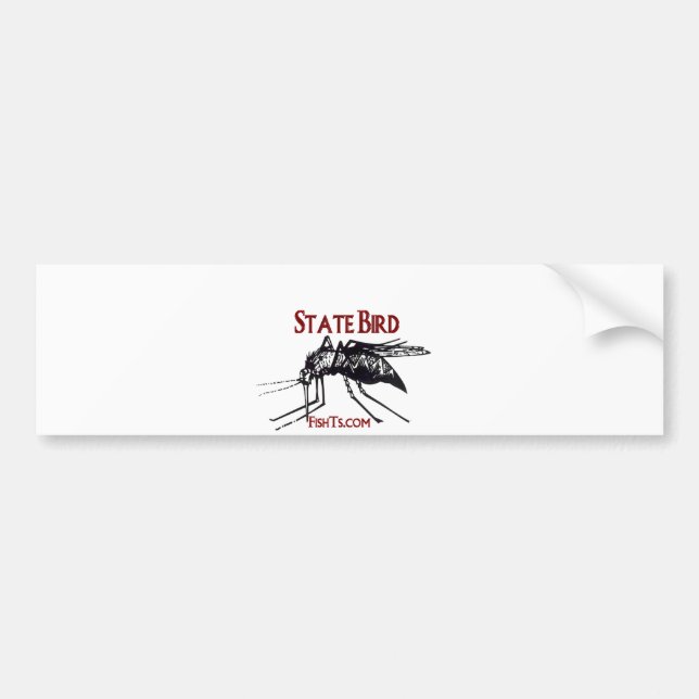 Add Your State Name-State Bird Bumper Sticker (Front)