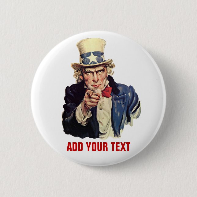 Add Your Text 2 Inch Round Button (Front)