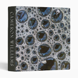 Add Your Text   Anstract Bubble Pattern Binder