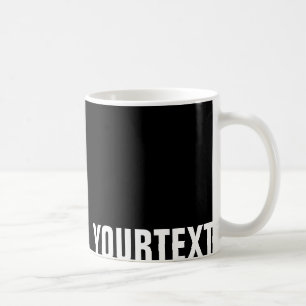 Add Your Text Black White Creative Modern Design Coffee Mug