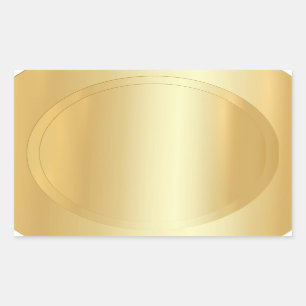 Add Your Text Blank Template Faux Gold Modern Sticker