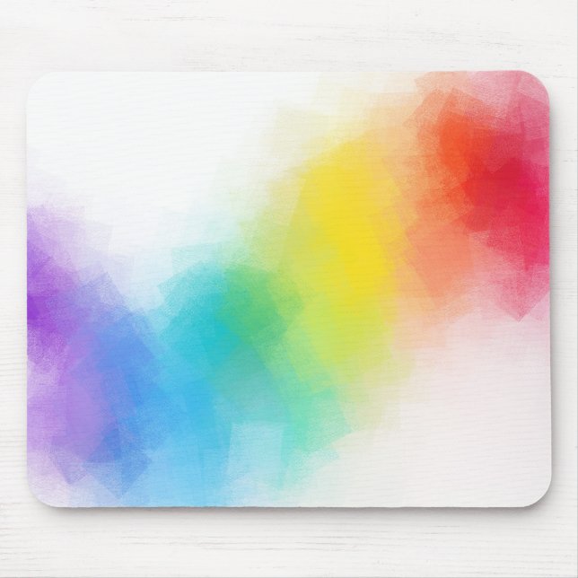 Add Your Text Colourful Abstract Art Template Mouse Pad (Front)