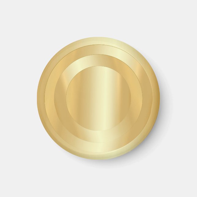 Add Your Text Custom Gold Look Glamourous Template Magnet (Front)