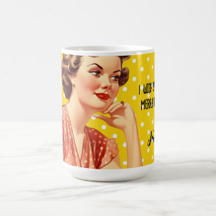 Add your text Cute retro artwork for Christmas Coffee Mug