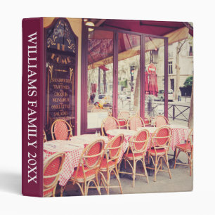 Add Your Text   Dining In Paris Al Fresco Binder
