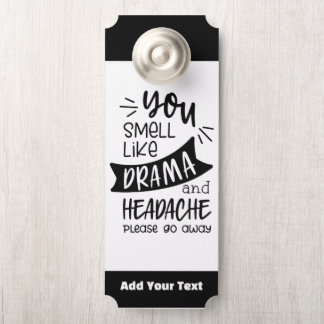Add Your Text Door Hanger