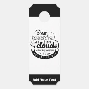 Add Your Text Door Hanger
