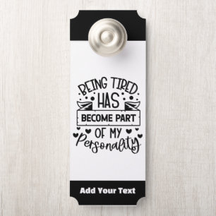 Add Your Text Door Hanger