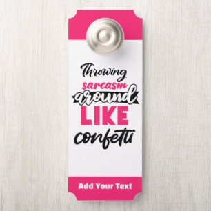 Add Your Text Door Hanger