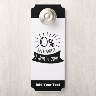 Add Your Text Door Hanger