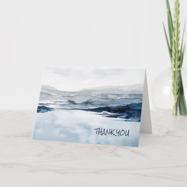 Add Your Text | Faded Horizon II Card (Front)