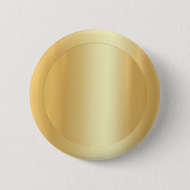 Add Your Text Gold Look Elegant Blank Template 2 Inch Round Button (Front)