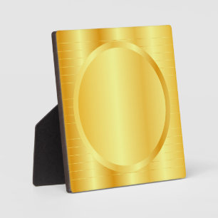 Add Your Text Gold Look Elegant Trendy Template Plaque