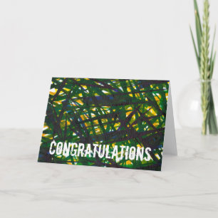 Add Your Text   Green Thicket II Card