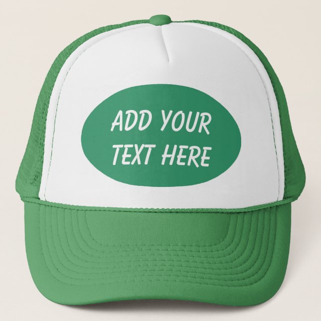 ADD YOUR TEXT HERE-HAT TRUCKER HAT (Front)