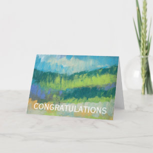 Add Your Text   Impasto Field II Card