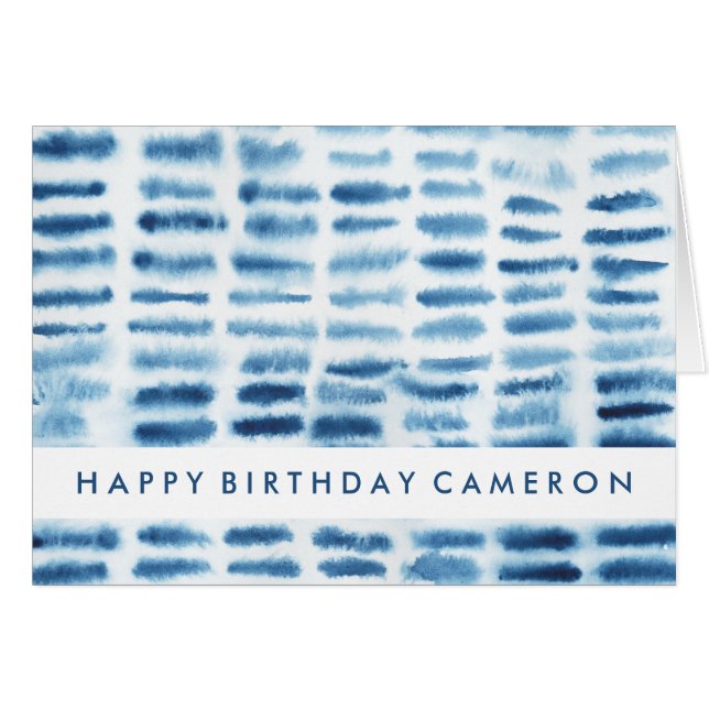 Add Your Text | Indigio Watercolor Print (Front Horizontal)