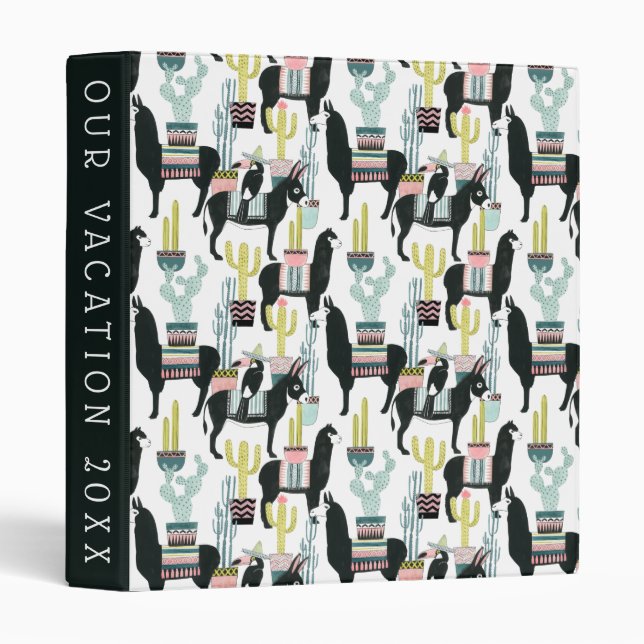 Add Your Text | Let's Taco About Love | Llama & Do Binder (Front/Spine)