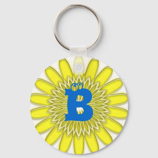 Add your text, letter B Keychain