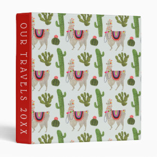 Add Your Text   Llamarama Collection   Cactus & Ll Binder