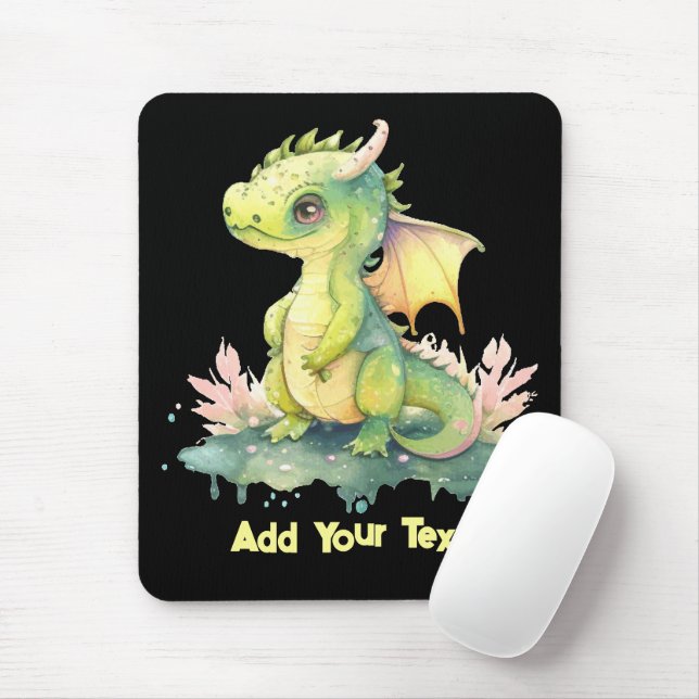 Add Your Text-  Mousepad (With Mouse)